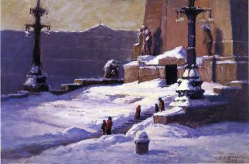Theodore Clement Steele : Monument in the Snow